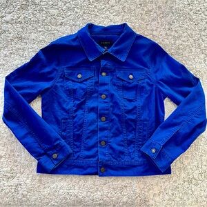 Talbots Royal Blue Jean Jacket Trucker Style